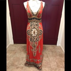 Medallion bohemian maxi summer dress